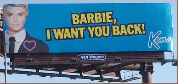 Barbie, I Want You Back Billboard