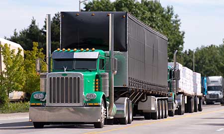 Image of Commercial truck on freeway