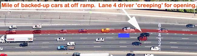 Merging often results in Impeding Traffic citation