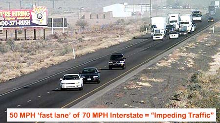 VC 22400 (a) Impeding Traffic